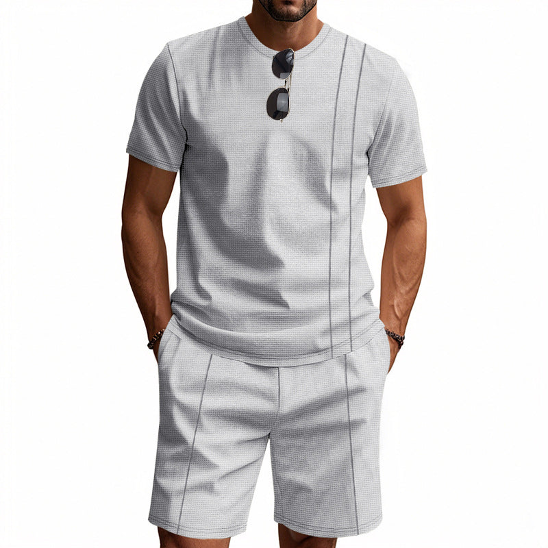 Ensemble T-Shirt + Short Homme Col Rond | Tenue Été KoVA