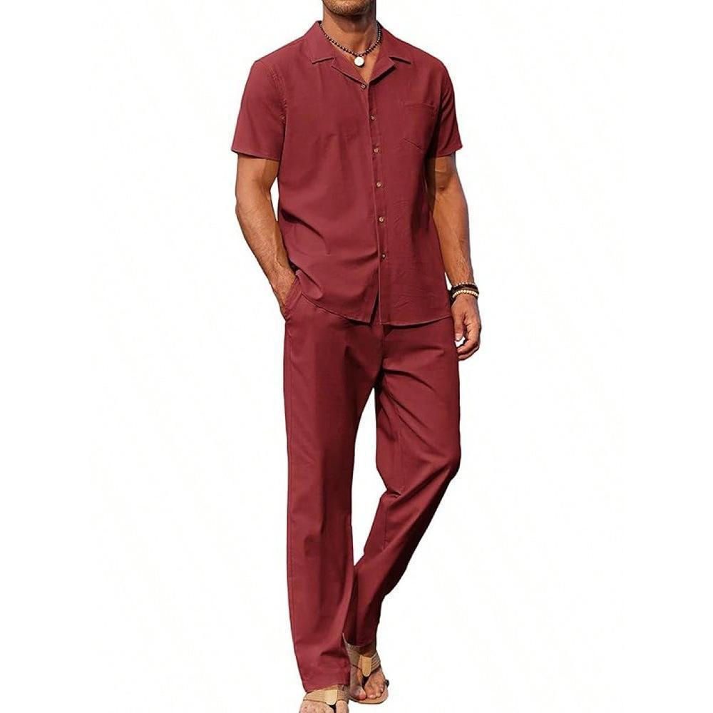 Ensemble 2 Pièces Homme Chemise + Pantalon Style Américain | KoVA