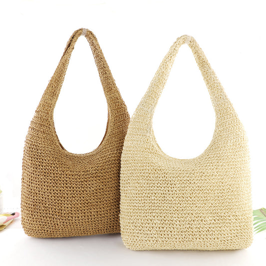Sac de Plage Tressé Femme Style Bohème