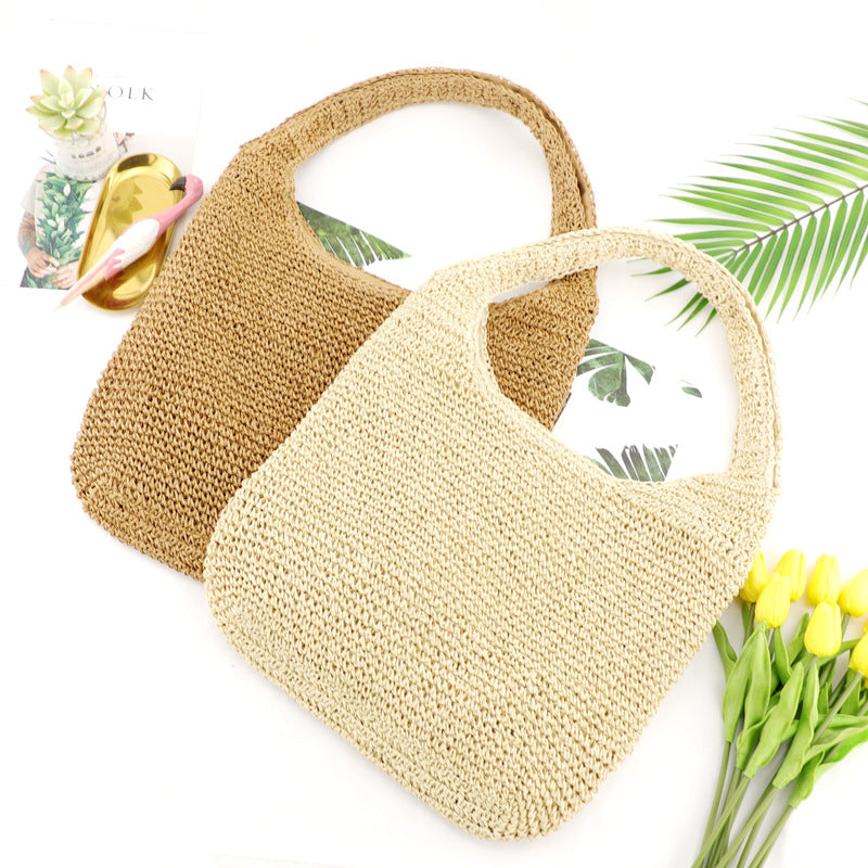 Sac de Plage Tressé Femme Style Bohème