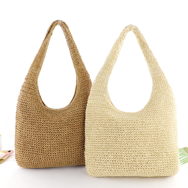 Sac de Plage Tressé Femme Style Bohème