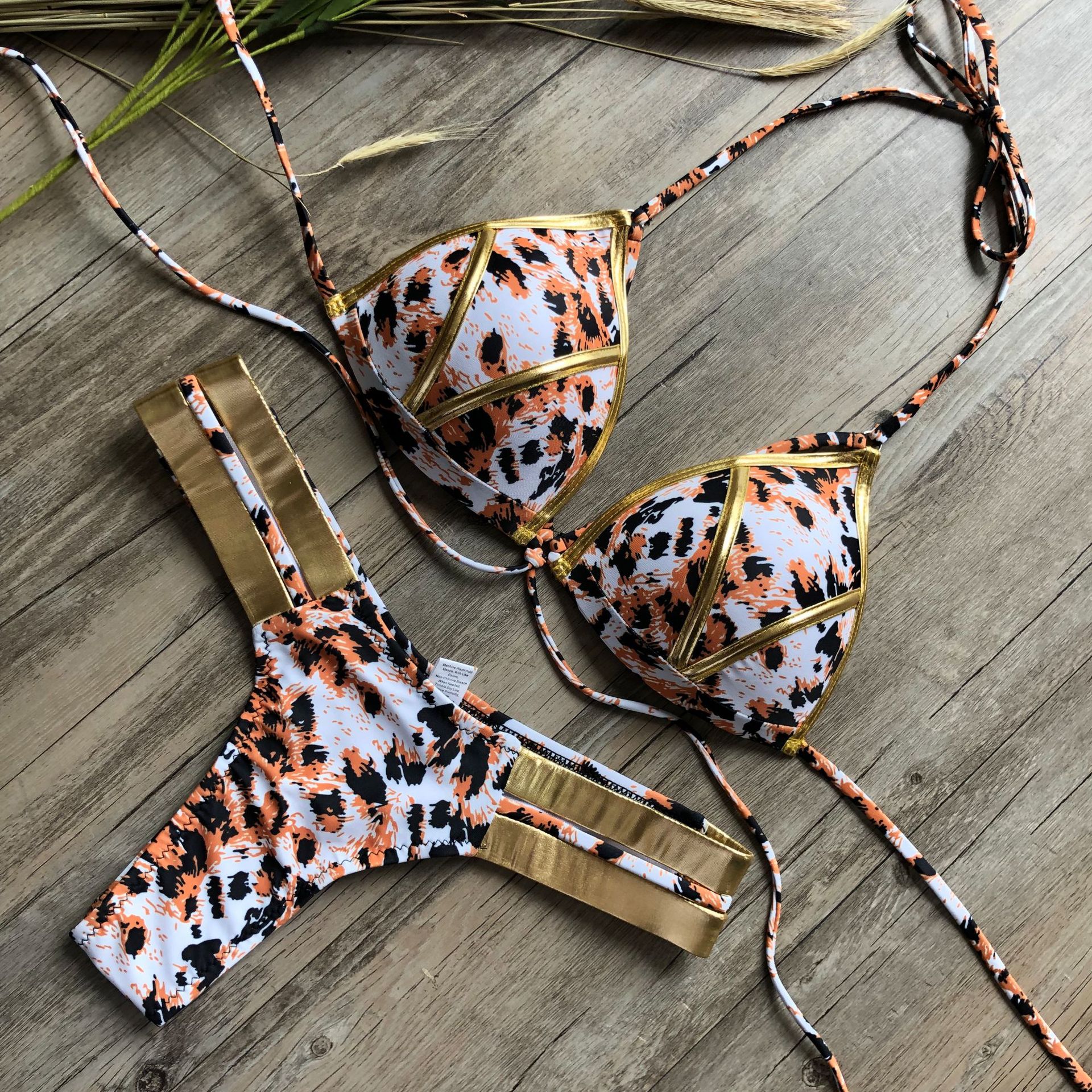 Bikini Métallisé Bronzé