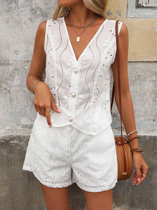 Vêtement Uni Casual Col V Femme