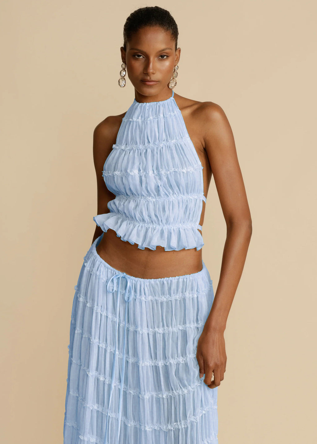 Vêtement Sexy Halter Sans Manches Femme