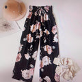 Pantalon Casual Taille Haute Jambe Large