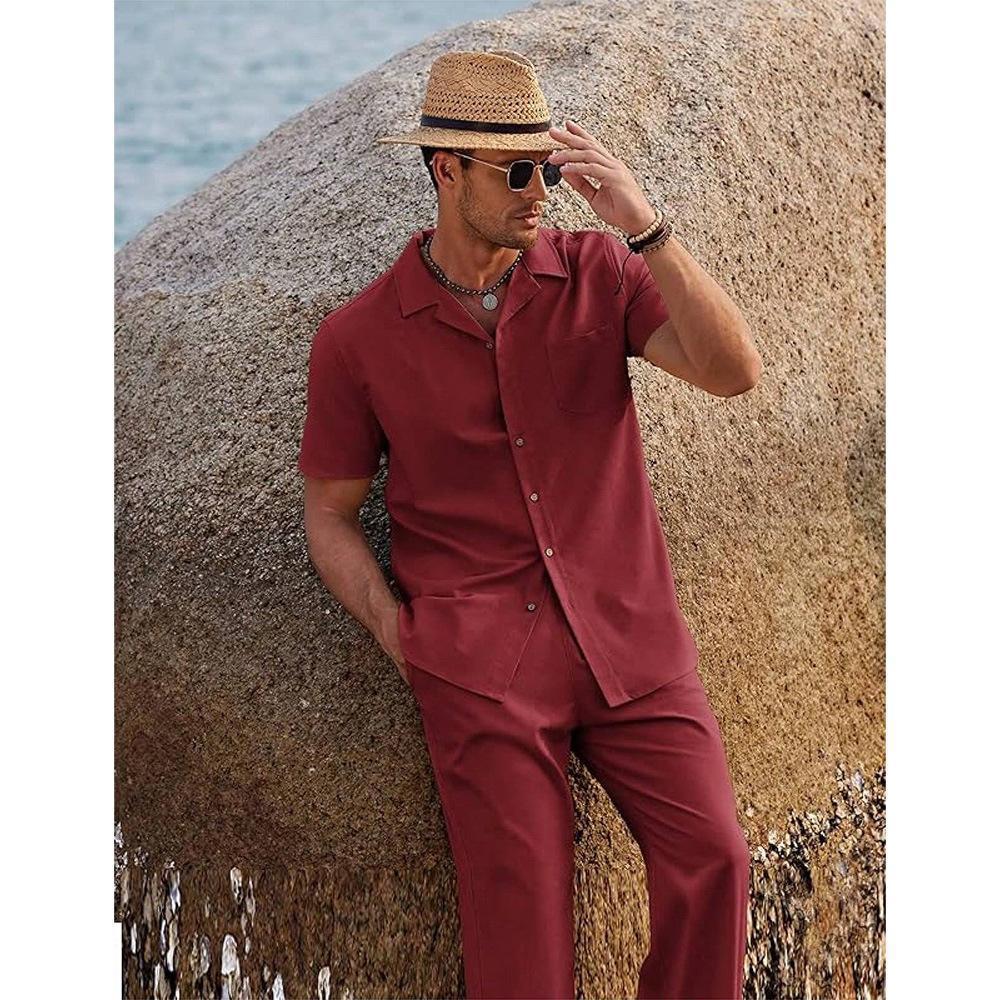 Ensemble 2 Pièces Homme Chemise + Pantalon Style Américain | KoVA