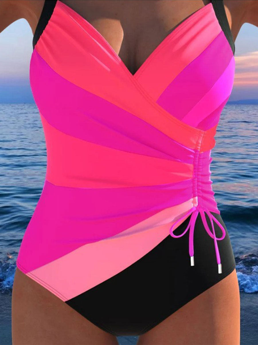 Tankini Imprimé Sexy Dos Nu