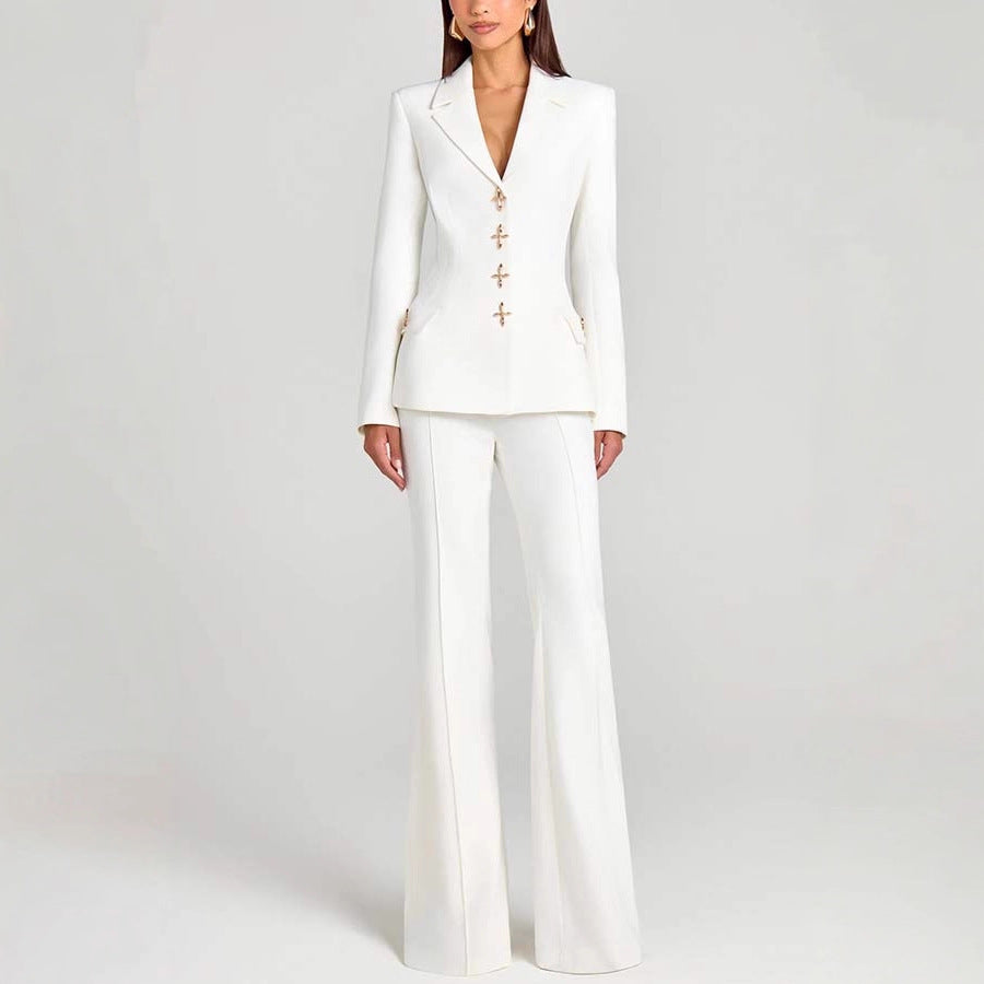 Blazer Femme Uni Casual