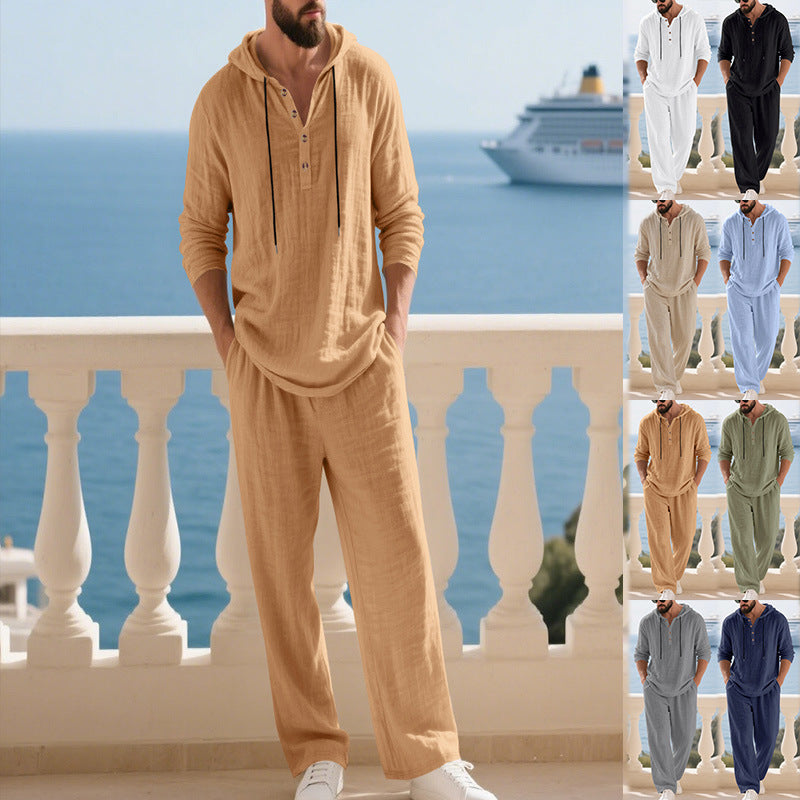Ensemble Homewear Homme Manches Longues Capuche | KoVA
