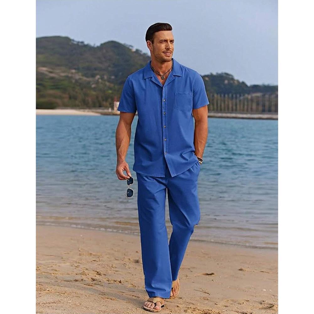 Ensemble 2 Pièces Homme Chemise + Pantalon Style Américain | KoVA