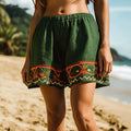 Vêtement Fleuri Imprimé Vintage Femme