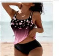 Bikini 2 Pièces Imprimé Taille Haute Femme