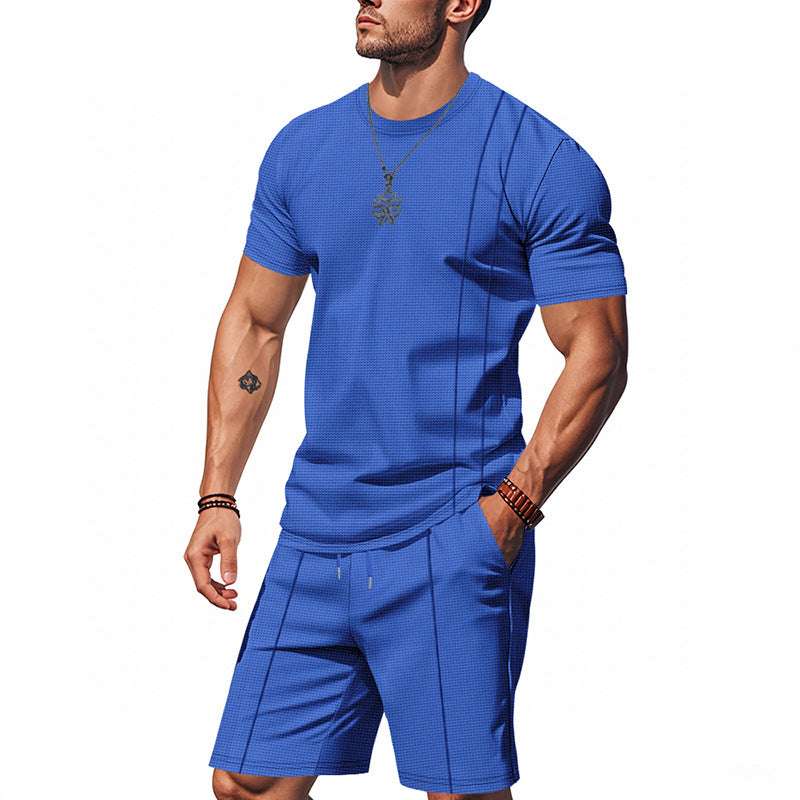 Ensemble T-Shirt + Short Homme Col Rond | Tenue Été KoVA