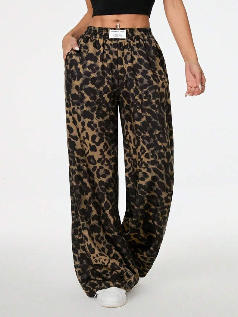 Pantalon Imprimé  Coupe Ample