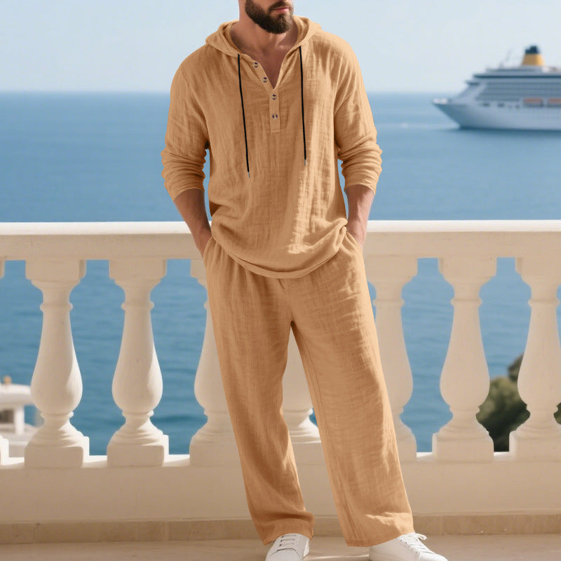 Ensemble Homewear Homme Manches Longues Capuche | KoVA