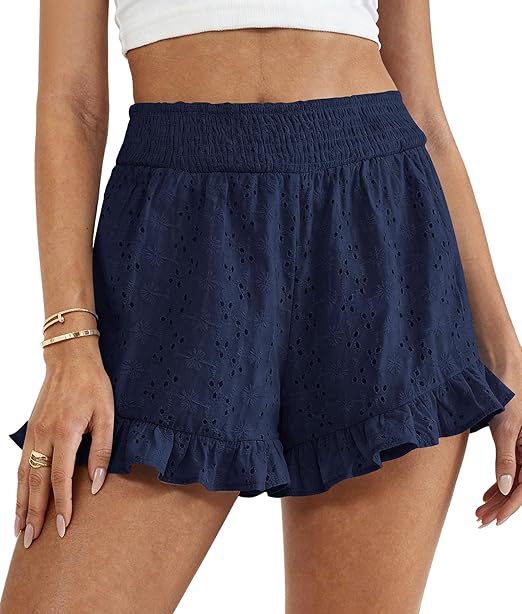 Vêtement Dentelle Casual Taille Haute Femme