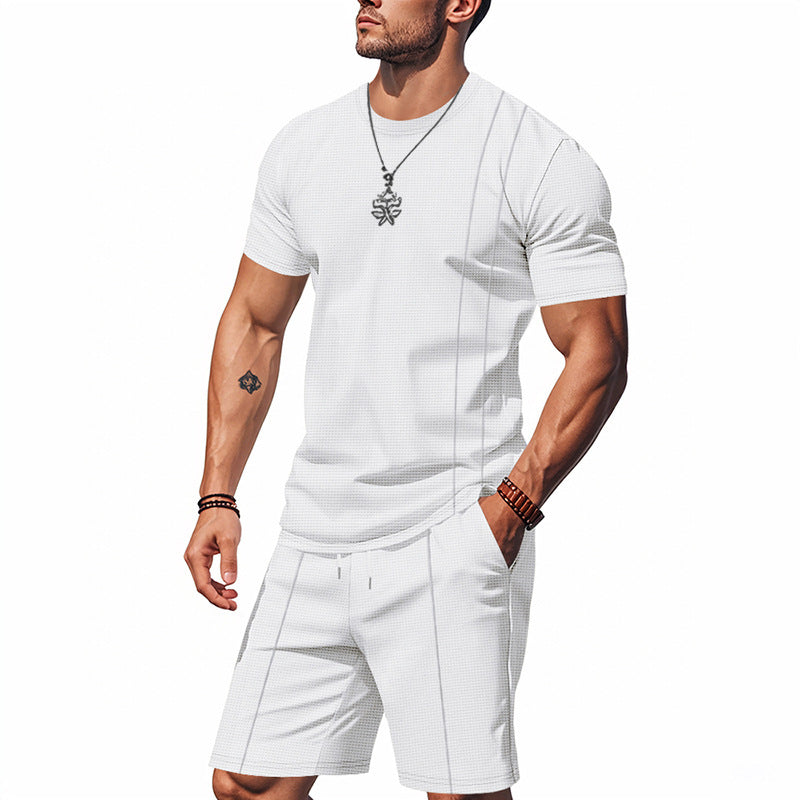 Ensemble T-Shirt + Short Homme Col Rond | Tenue Été KoVA
