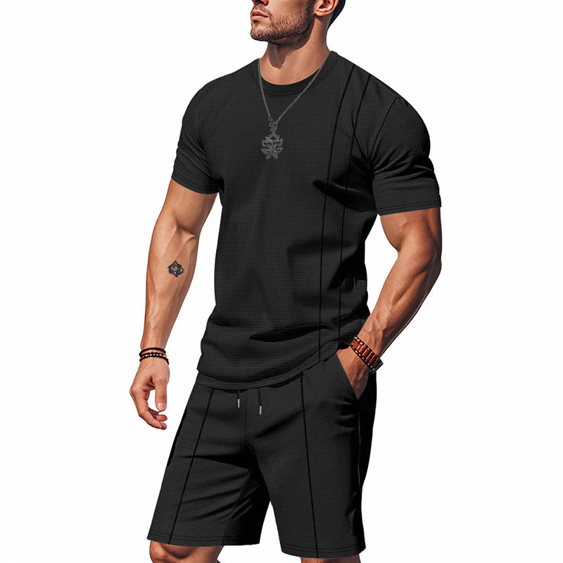 Ensemble T-Shirt + Short Homme Col Rond | Tenue Été KoVA