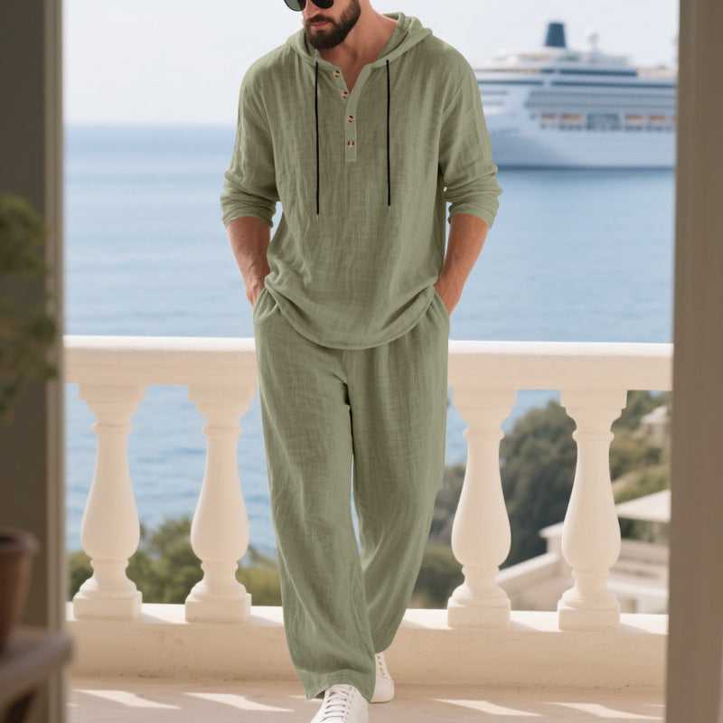 Ensemble Homewear Homme Manches Longues Capuche | KoVA