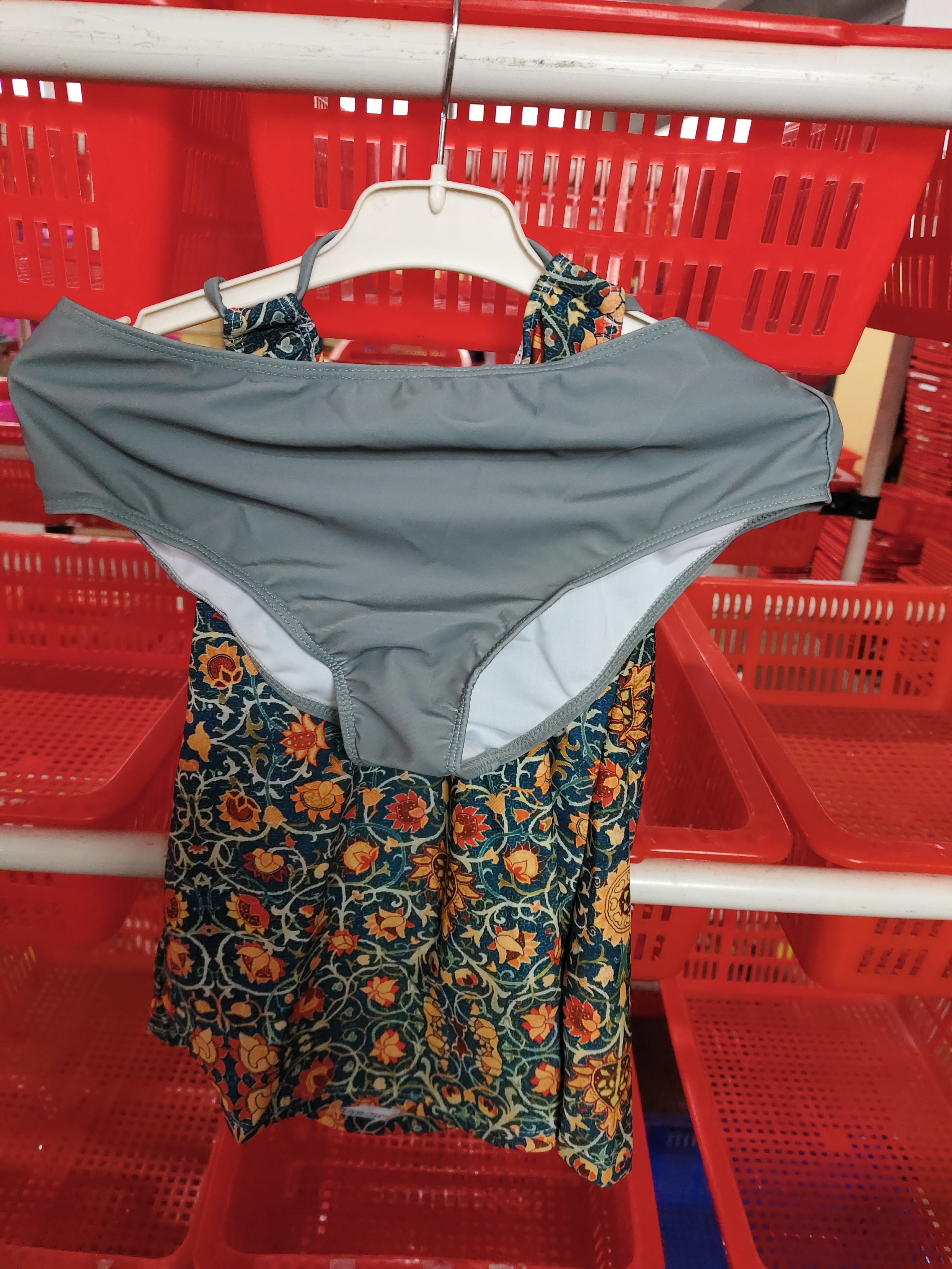 Bikini 2 Pièces Imprimé Taille Haute Femme
