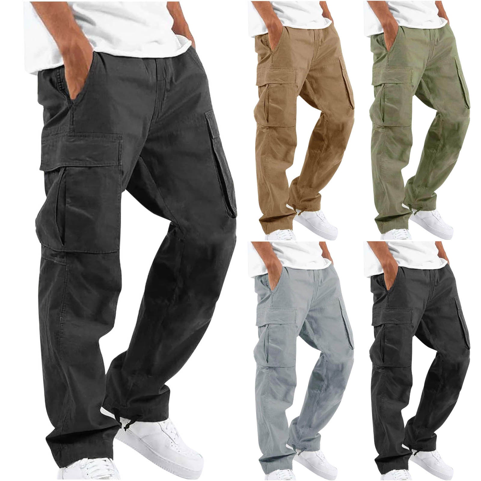 Pantalon Homme Casual Multi-Poches