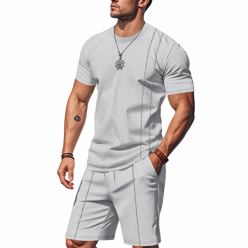 Ensemble T-Shirt + Short Homme Col Rond | Tenue Été KoVA