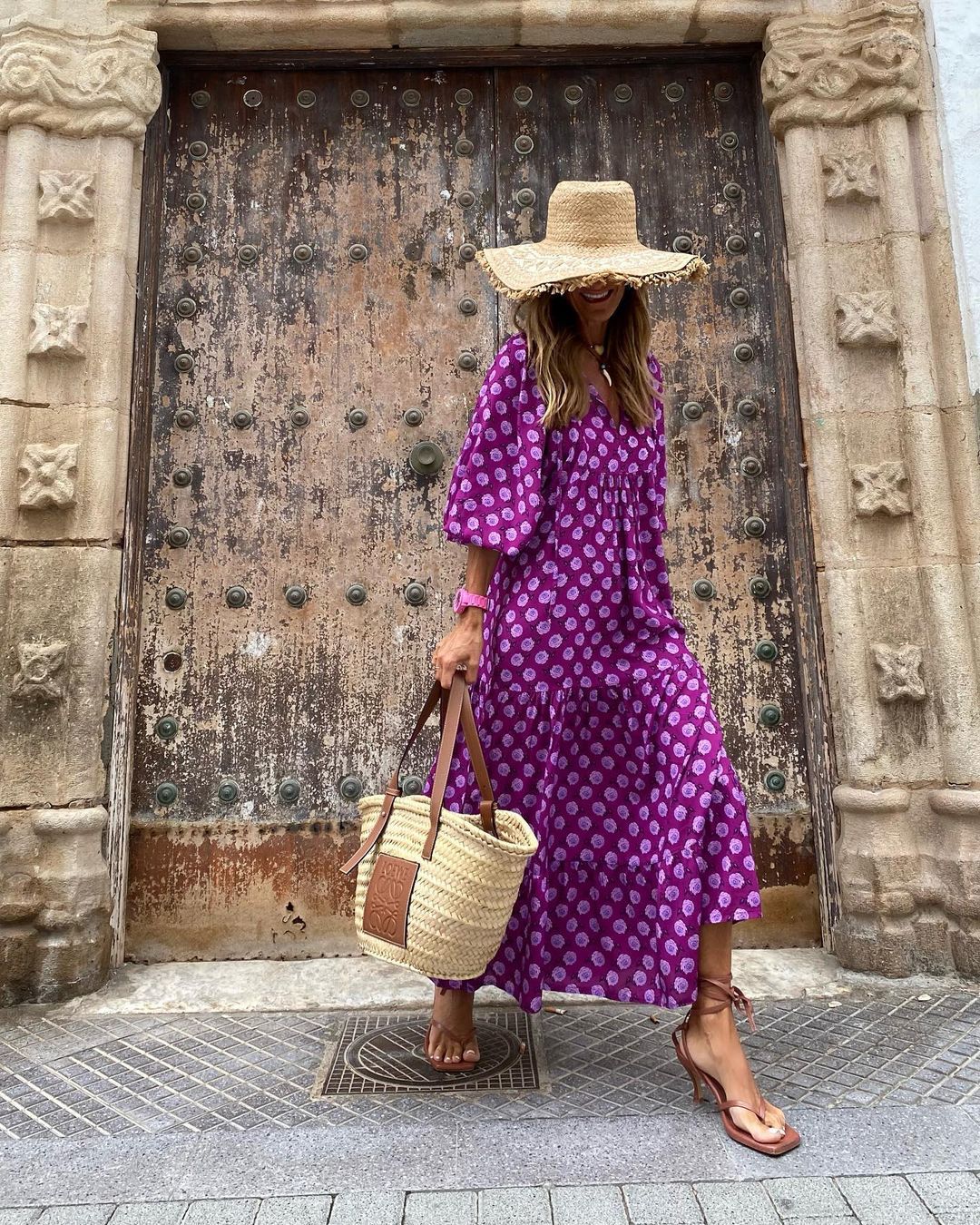 Robe Bohème Imprimée Vintage Femme
