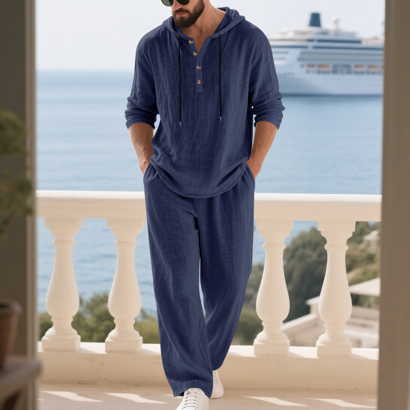 Ensemble Homewear Homme Manches Longues Capuche | KoVA