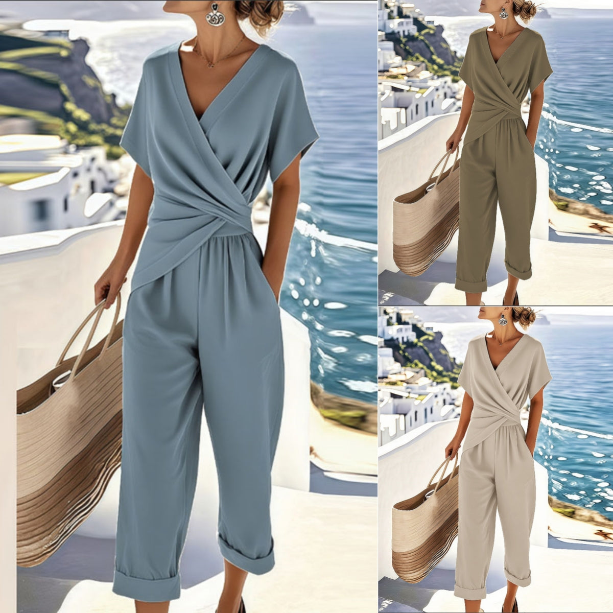 Vêtement Uni Casual Slim Femme