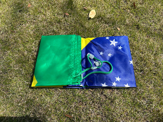 Brazil shawl flag 90x150cm 3x5 Feet Super Poly football Brasil  Shoulder FLAG Polyester Brazil Flags  Indoor Outdoor decoration