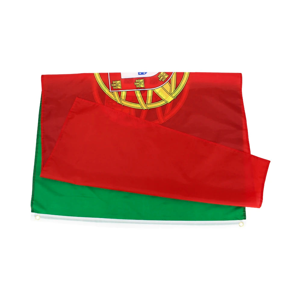 LeaFLAG Portugal Flag 3x5fts polyester Portuguese Portugal National Flag Hanging Banner For Decoration