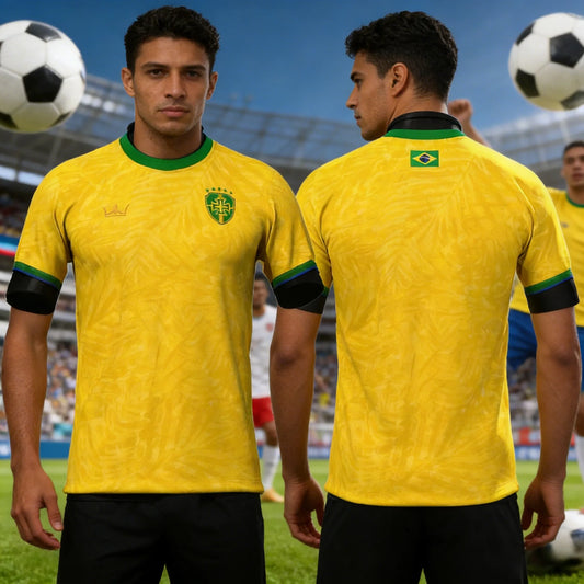2026 Summer Brazil Football Theme Limited Edition Quick Drying Training T-shirt, Men's and Women's Fashion Football Jacket