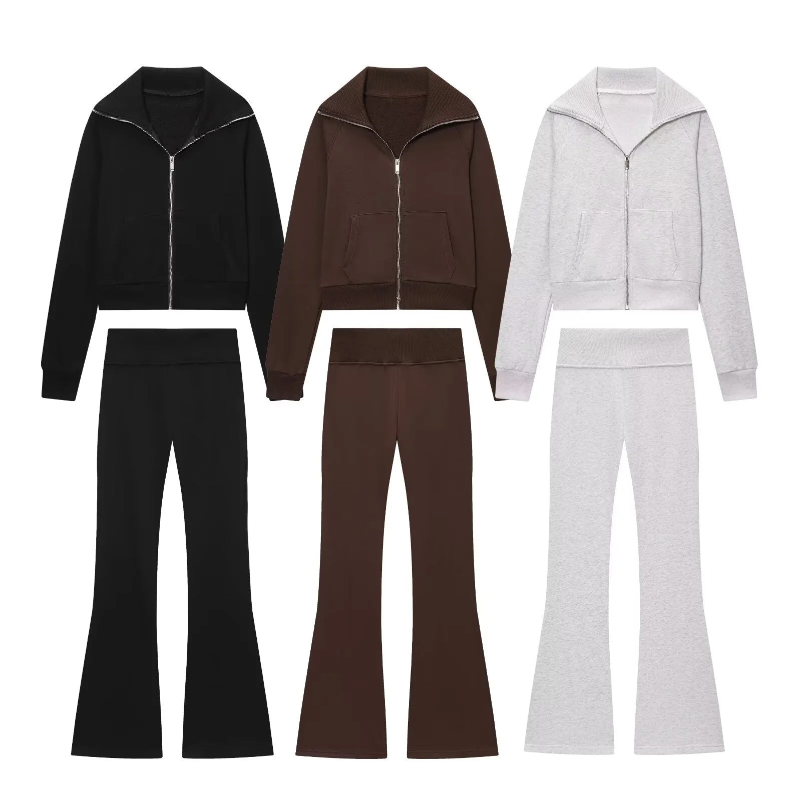 Ensemble Femme Casual Taille Haute