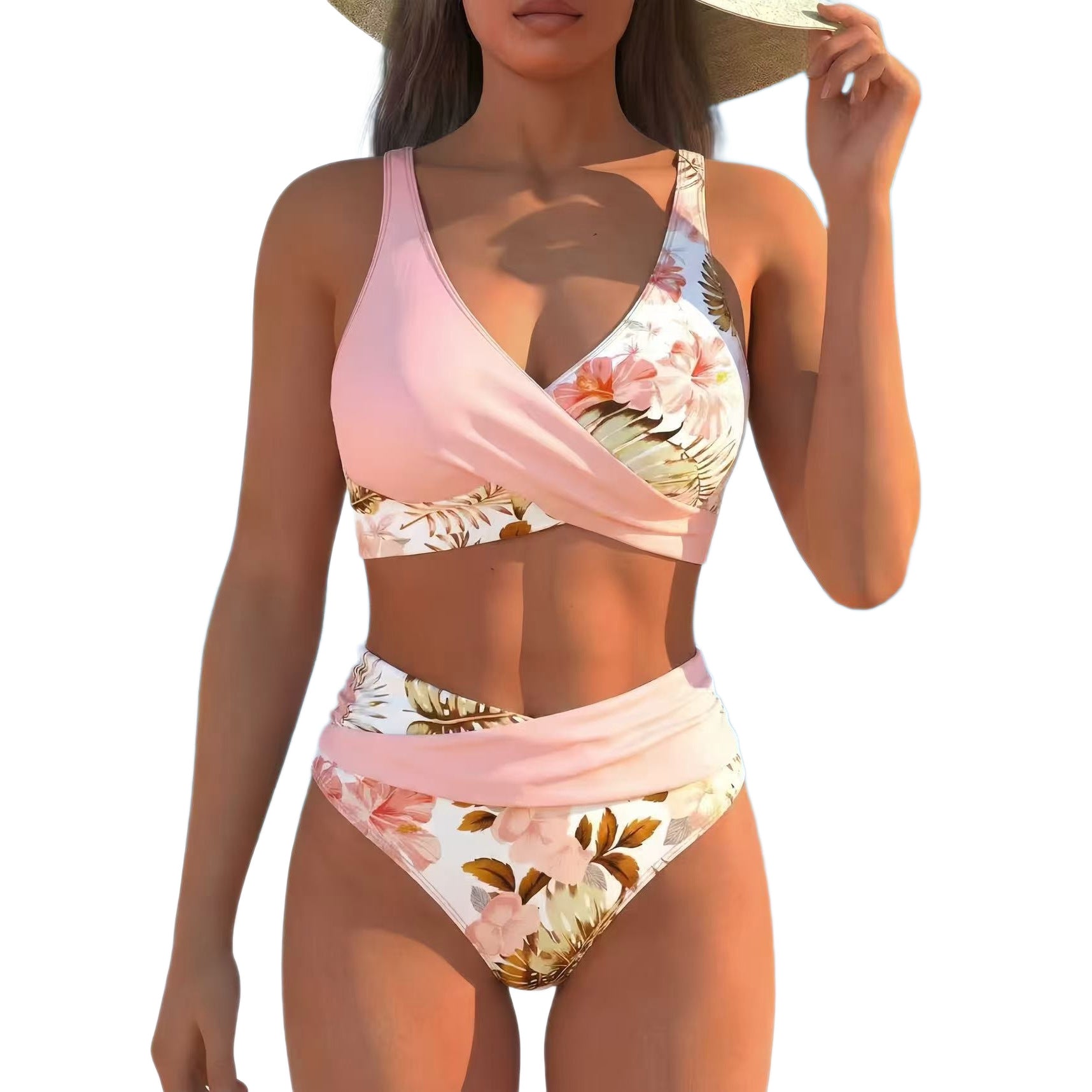 Bikini Fleuri Casual Femme