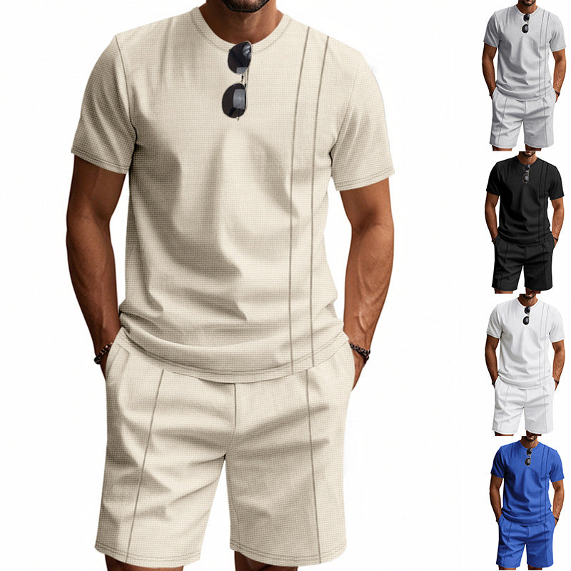 Ensemble T-Shirt + Short Homme Col Rond | Tenue Été KoVA