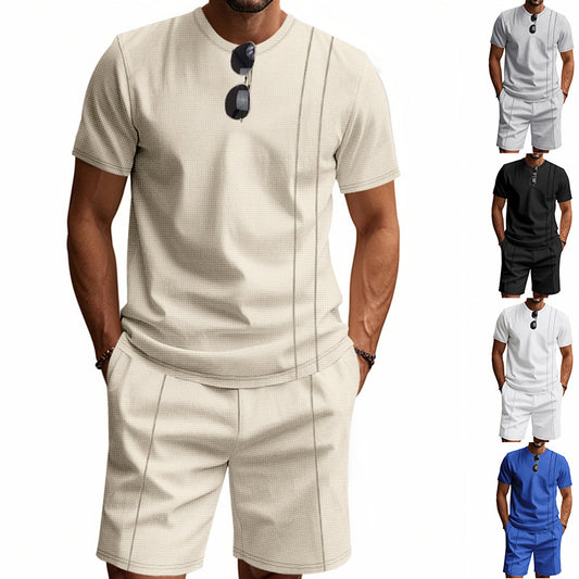 Ensemble T-Shirt + Short Homme Col Rond | Tenue Été KoVA