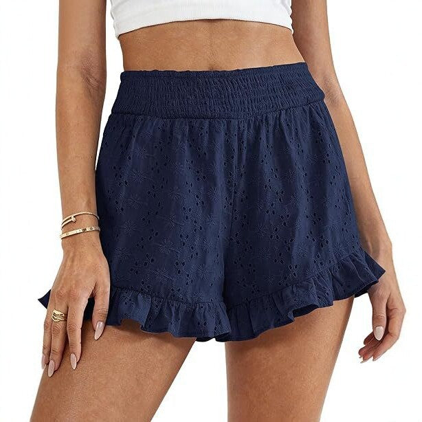 Vêtement Dentelle Casual Taille Haute Femme