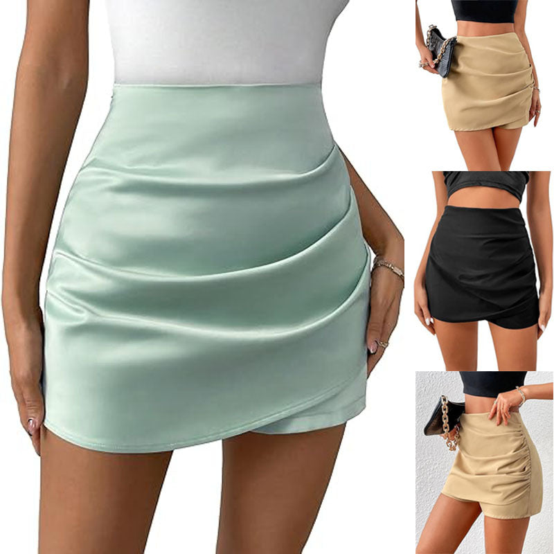 Vêtement Casual Taille Haute Plissé Femme
