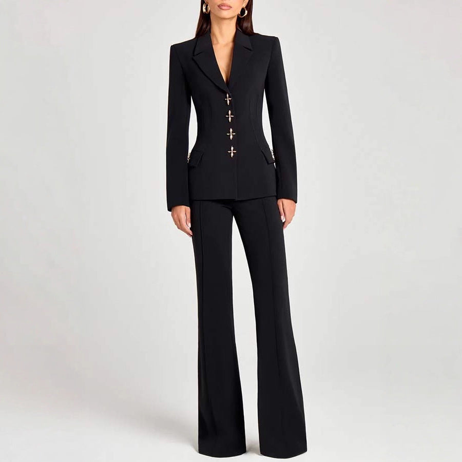 Blazer Femme Uni Casual