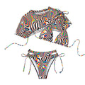 Maillot de Bain Imprimé 2 Pièces Femme