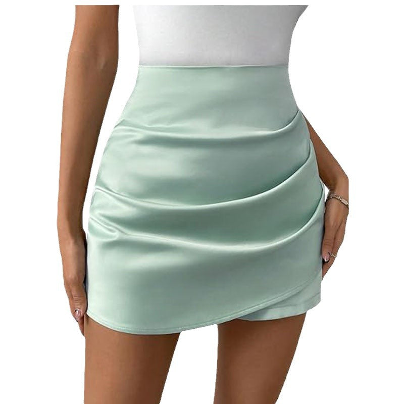 Vêtement Casual Taille Haute Plissé Femme