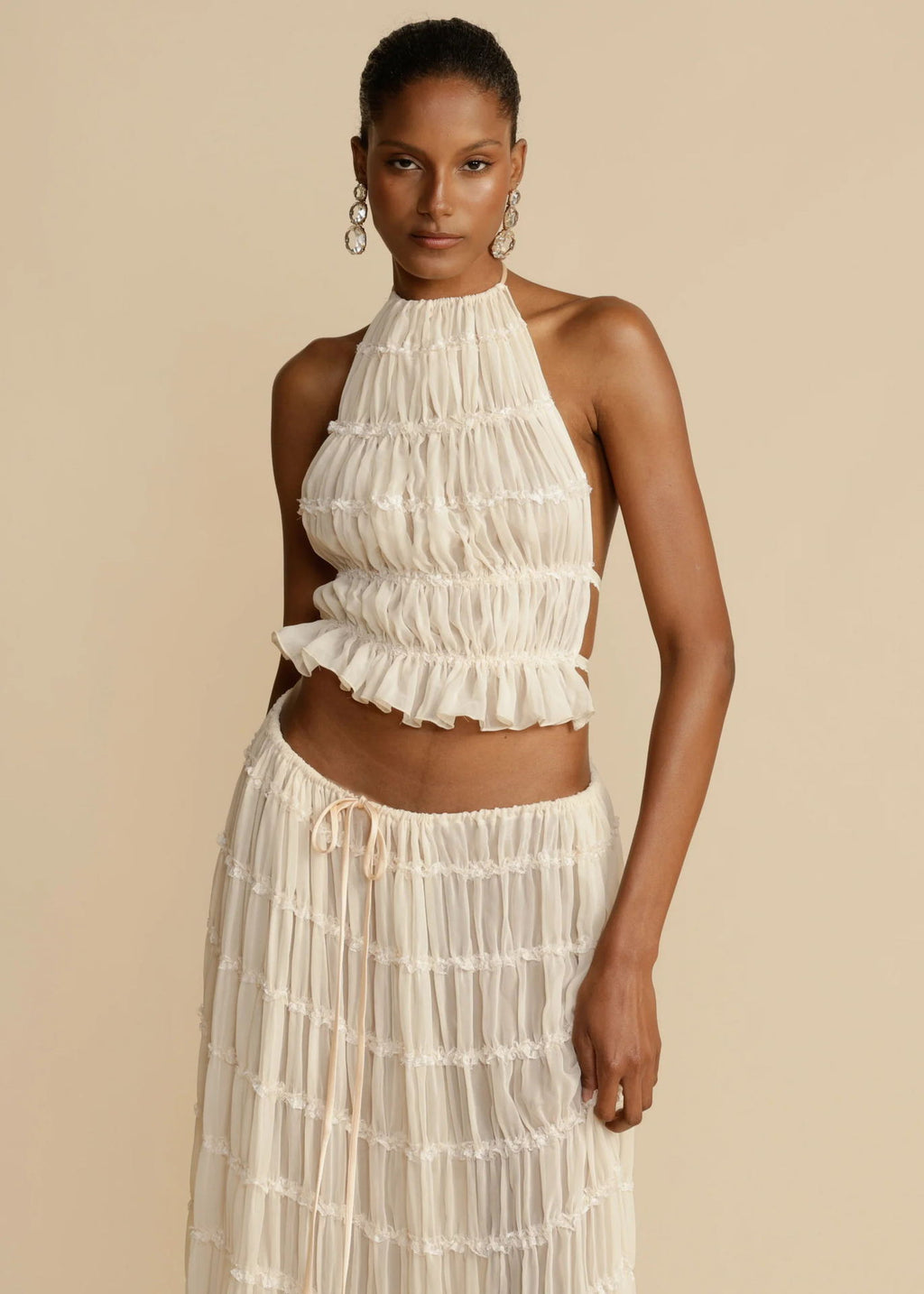 Vêtement Sexy Halter Sans Manches Femme