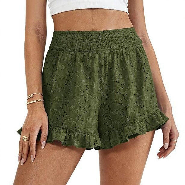 Vêtement Dentelle Casual Taille Haute Femme