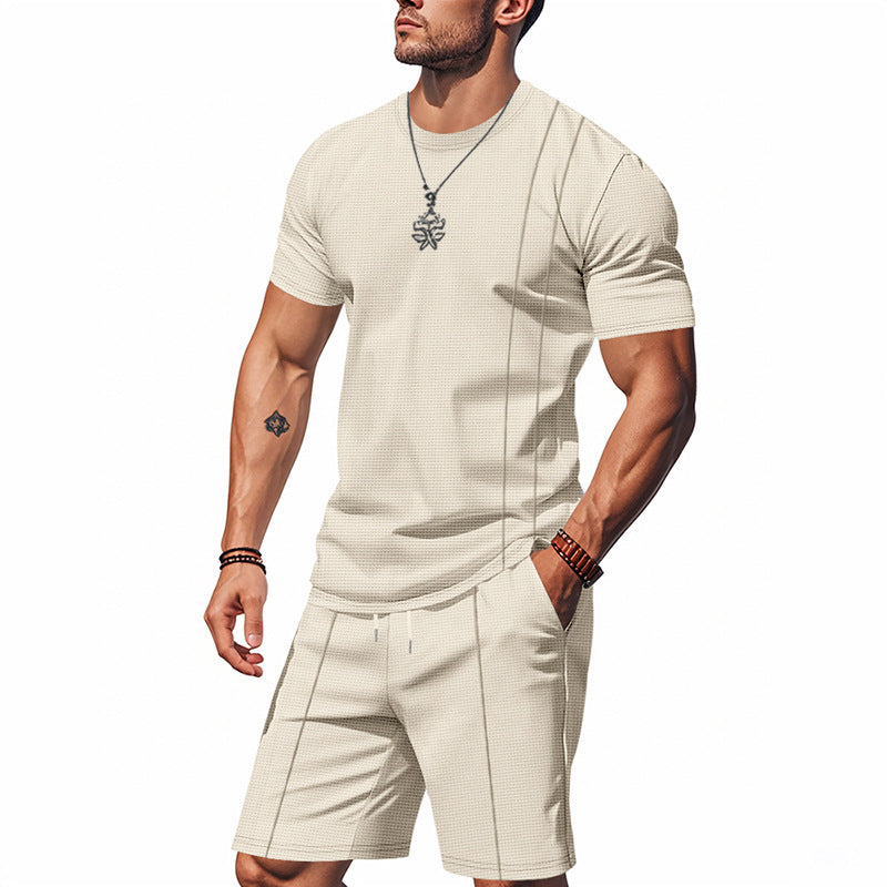Ensemble T-Shirt + Short Homme Col Rond | Tenue Été KoVA