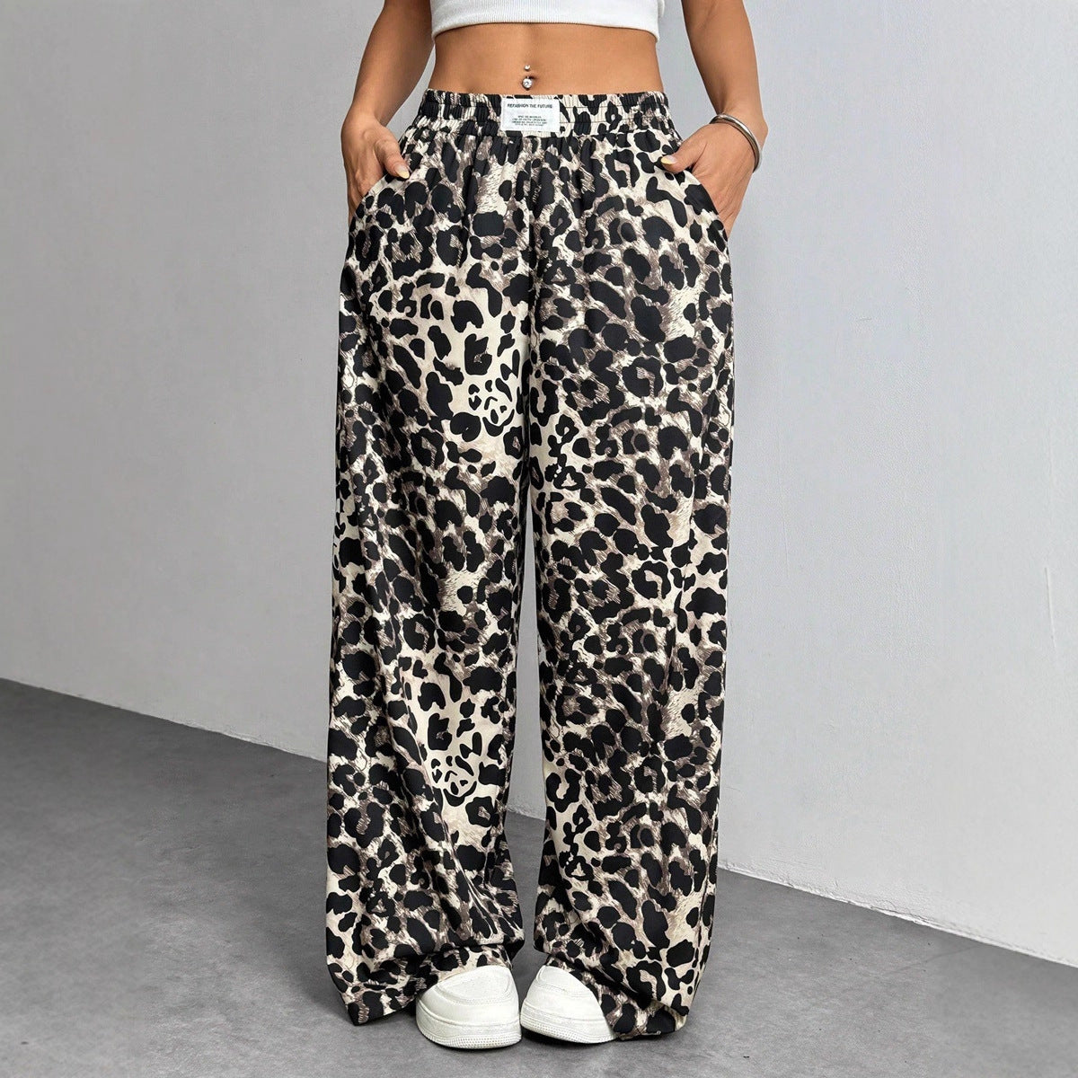 Pantalon Imprimé  Coupe Ample