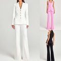 Blazer Femme Uni Casual