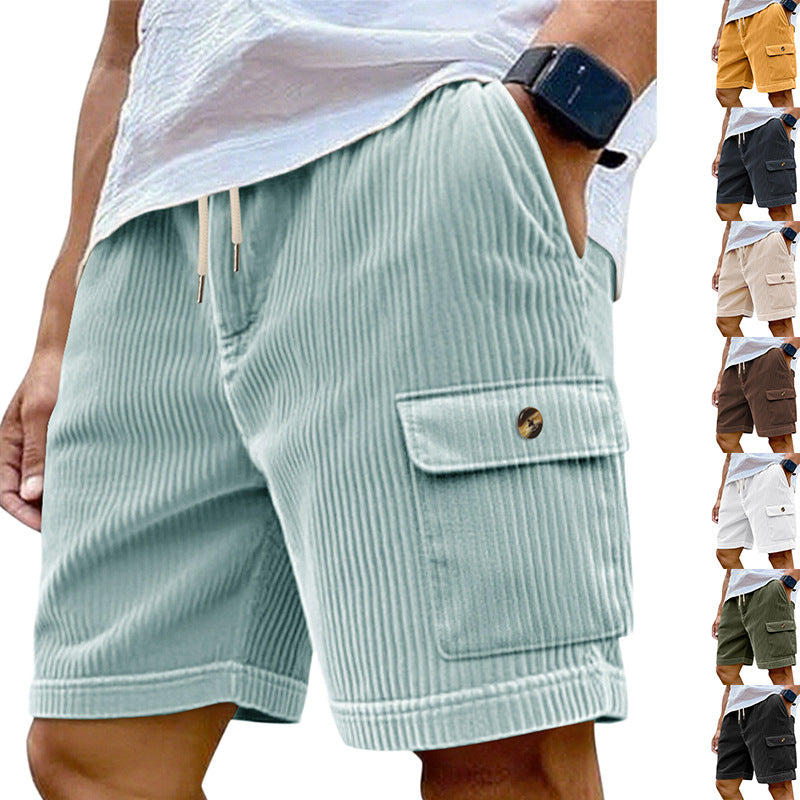 Short Velours Côtelé Multi-Poches Homme | KoVA Collection